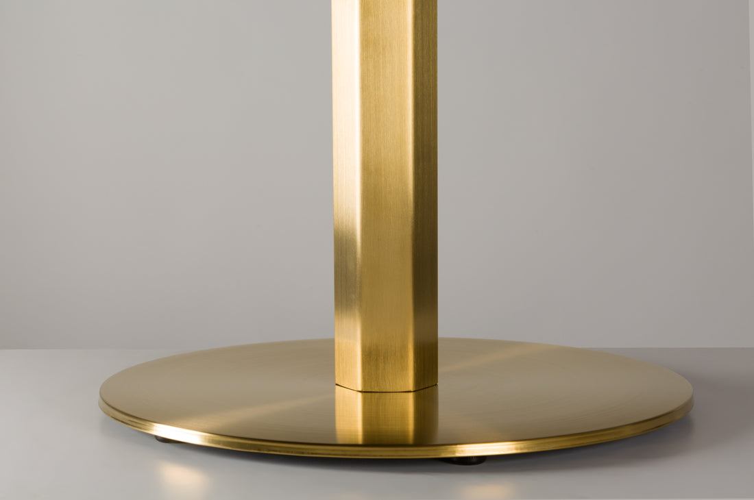 Lucia Round Table Base - Vintage Brass - detail