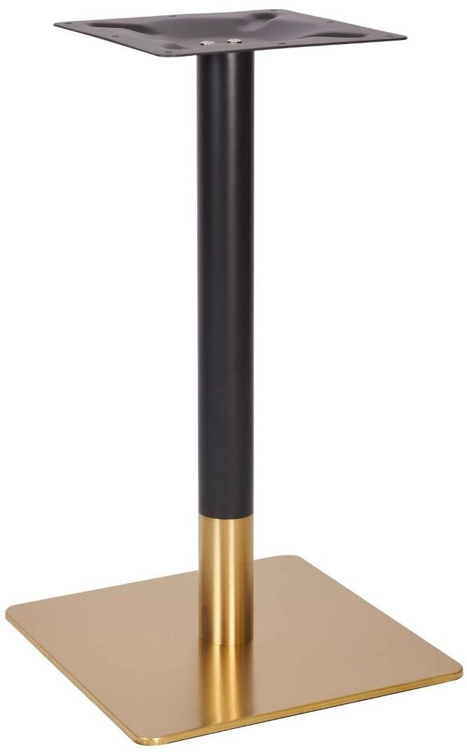 Lucia Small Square Table Base - Vintage Brass / Dining Height
