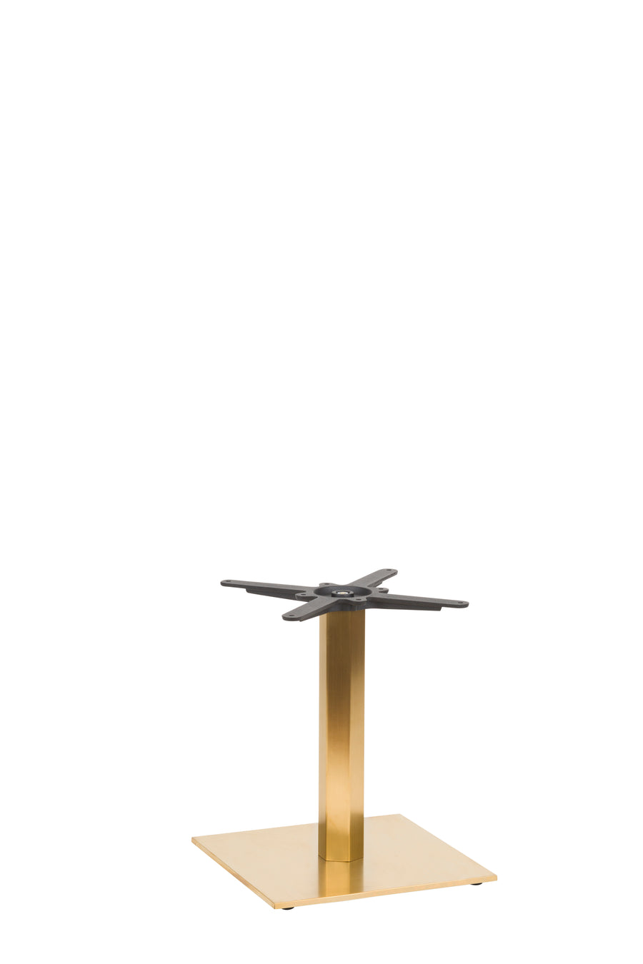 Lucia Small Square Table Base - Vintage Brass / Coffee Height