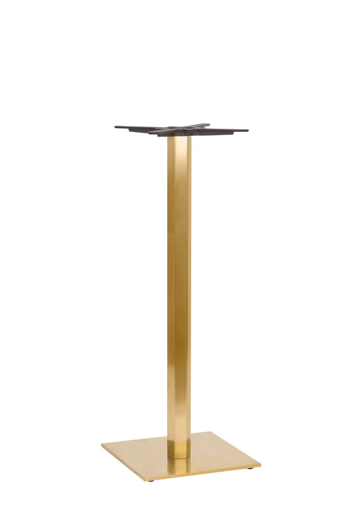 Lucia Small Square Table Base - Vintage Brass / Poseur Height