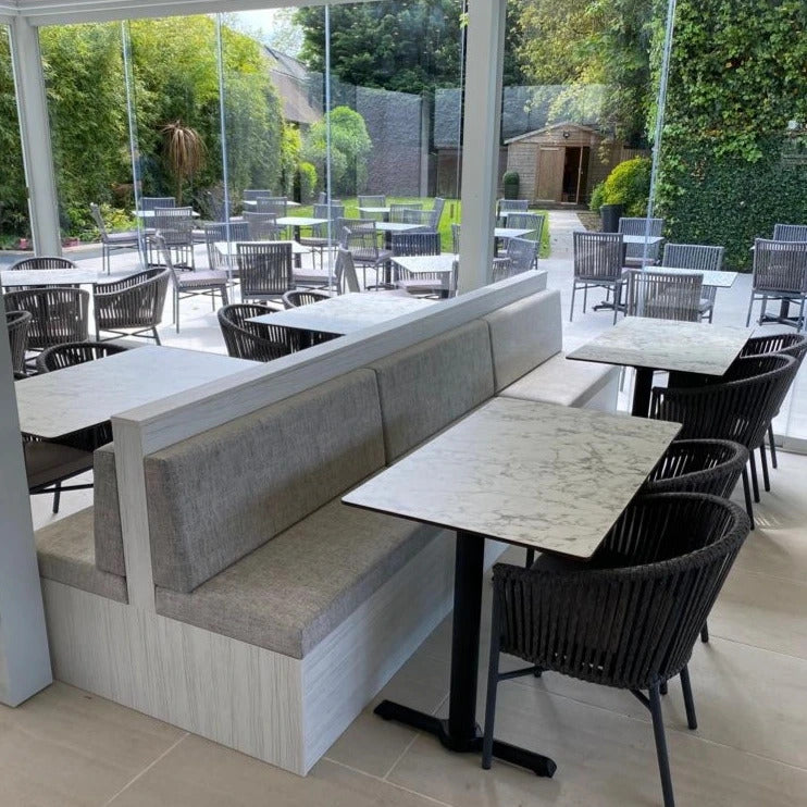 Plain Back Banquette Seating - example installation 2
