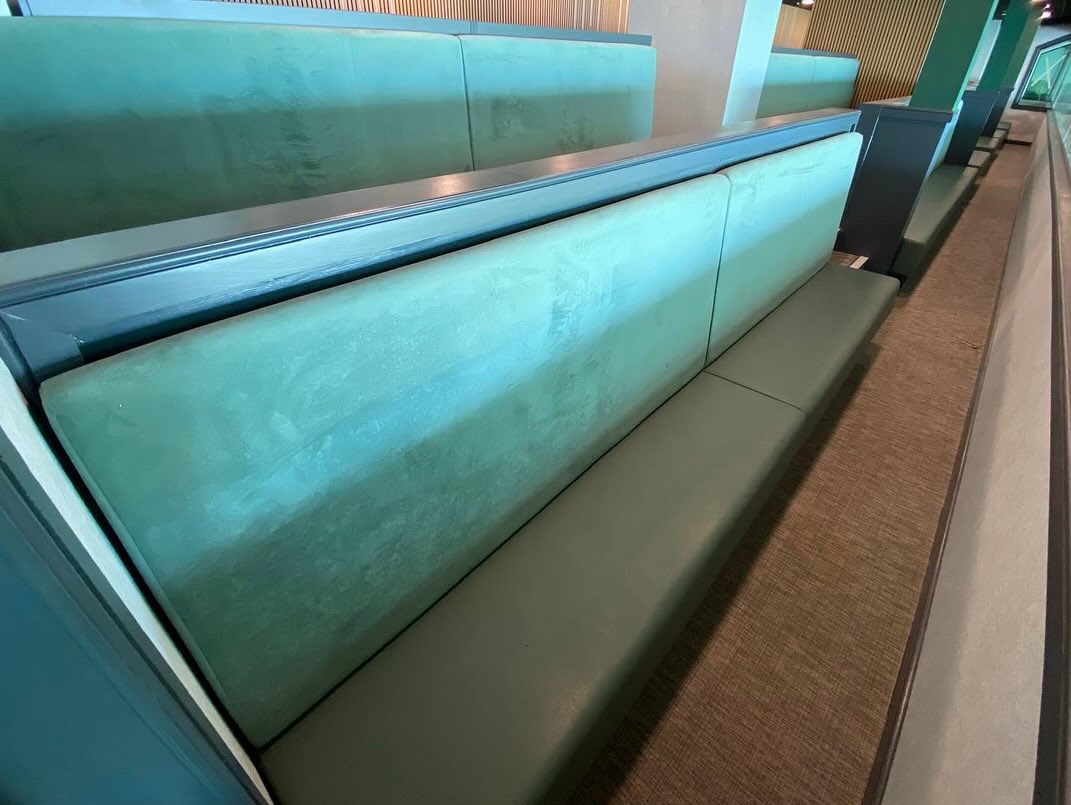 Plain Back Banquette Seating - example installation 3