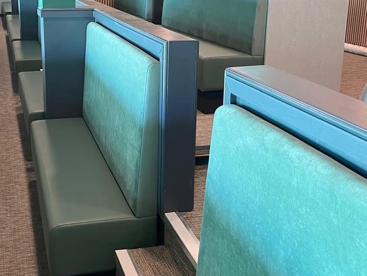 Plain Back Banquette Seating - example installation 4