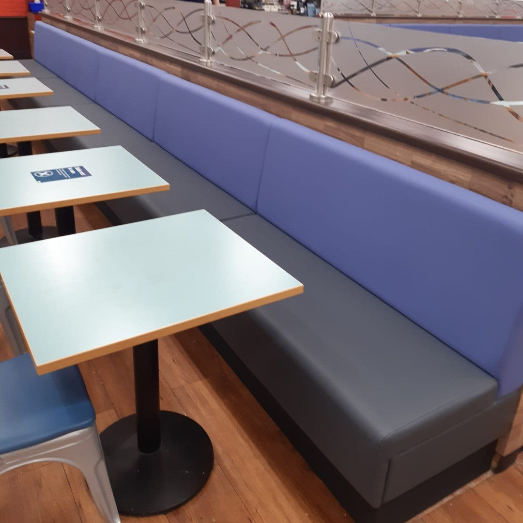 Plain Back Banquette Seating - example installation 5