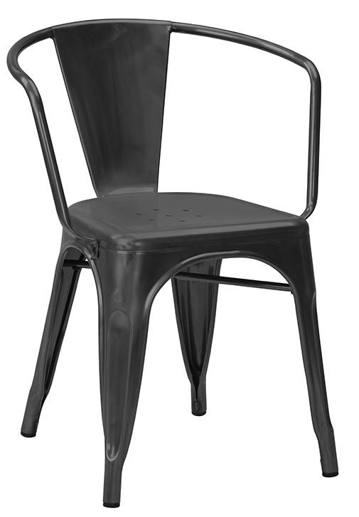 Poppy Armchair - Matt Black