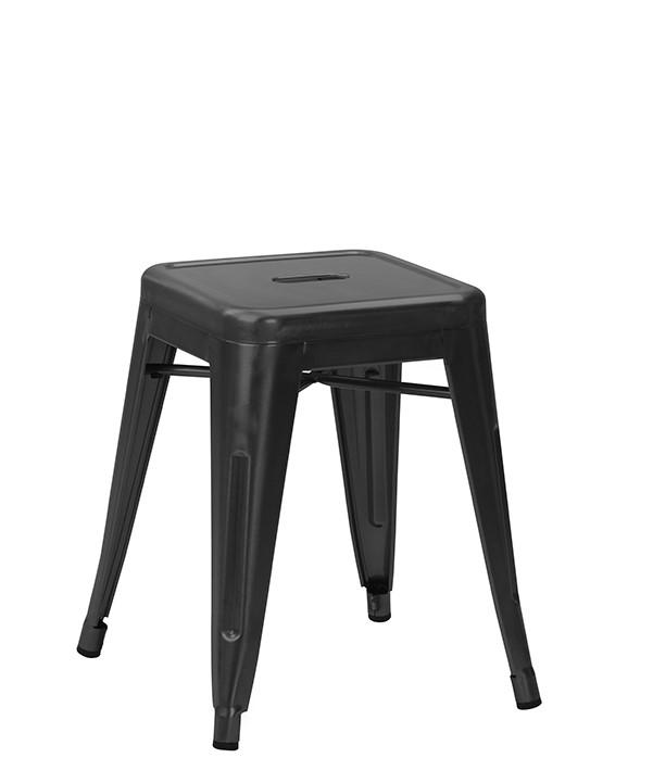 Poppy Low Stool - Matt Black
