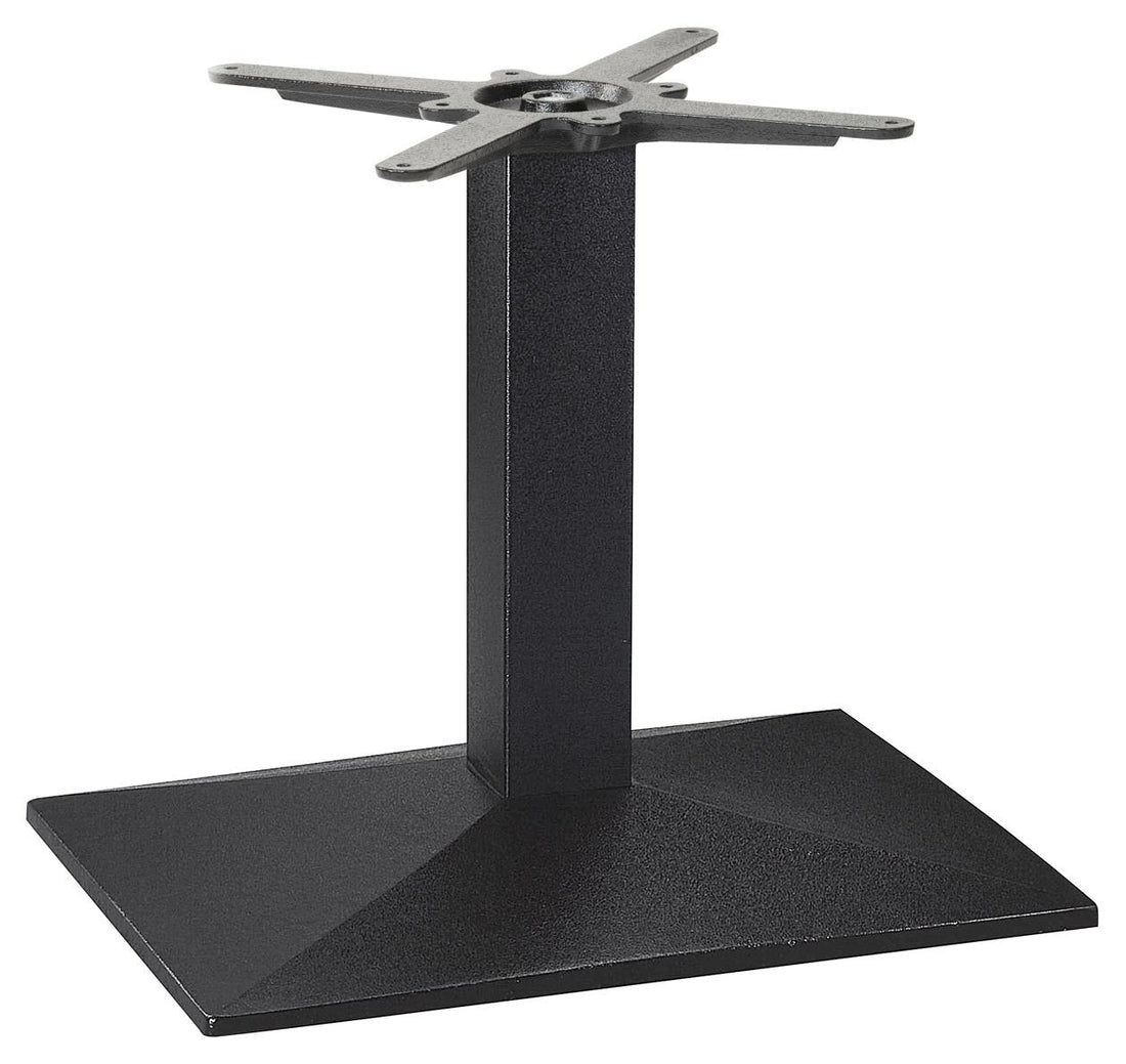 Pyramid  Single Rectangular Table Base - Black