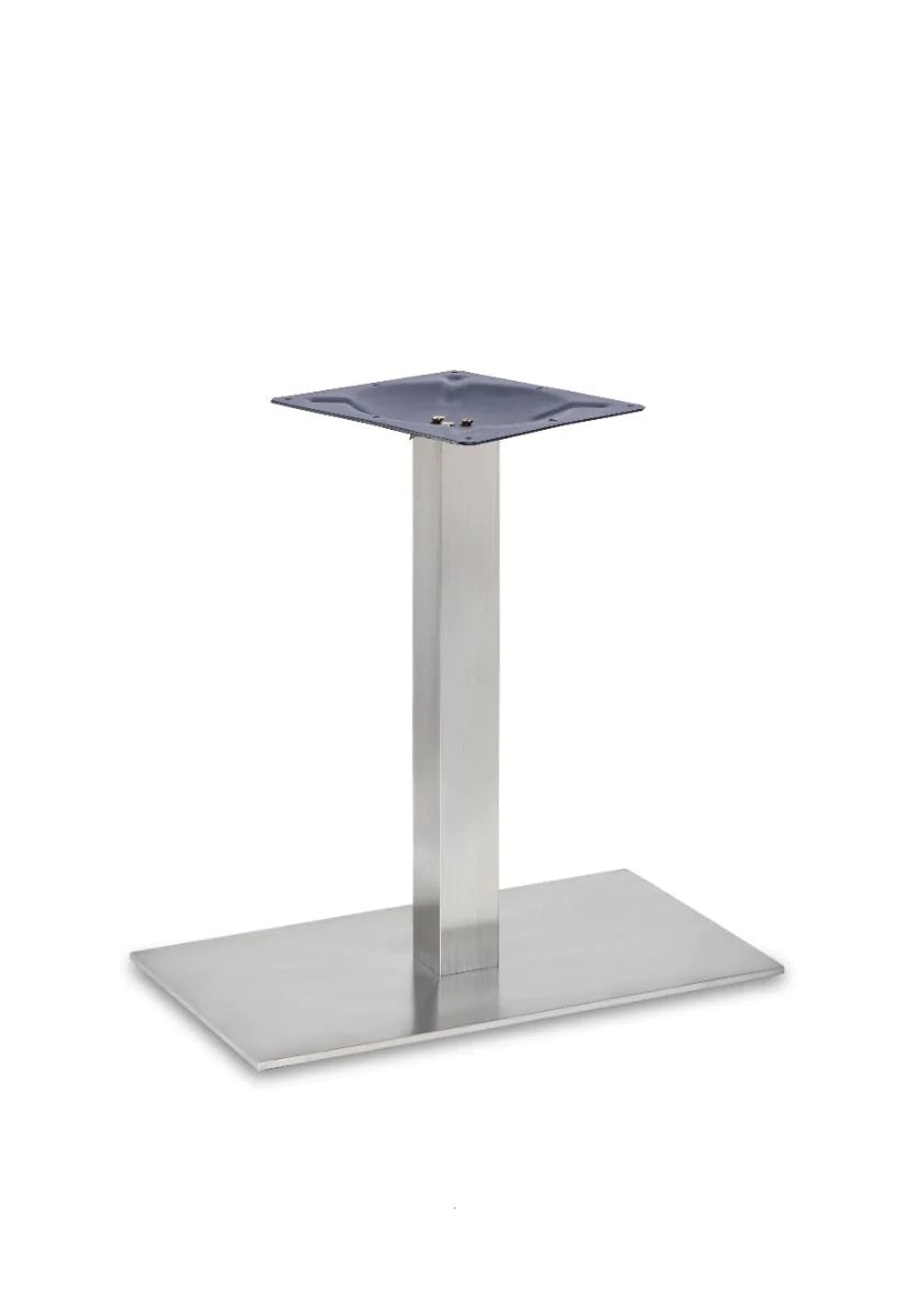 Profile Rectangle Single Pedestal St Ss Table Base - Profile - Rectangle Dining SS (Square Tube) - view 1