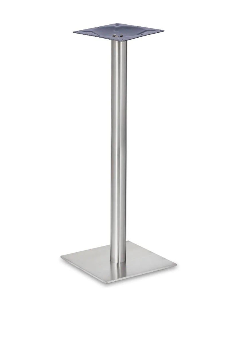 Profile Square Small Rt Ss Table Base - Profile - Square Small Poseur SS (Round Tube) - view 1