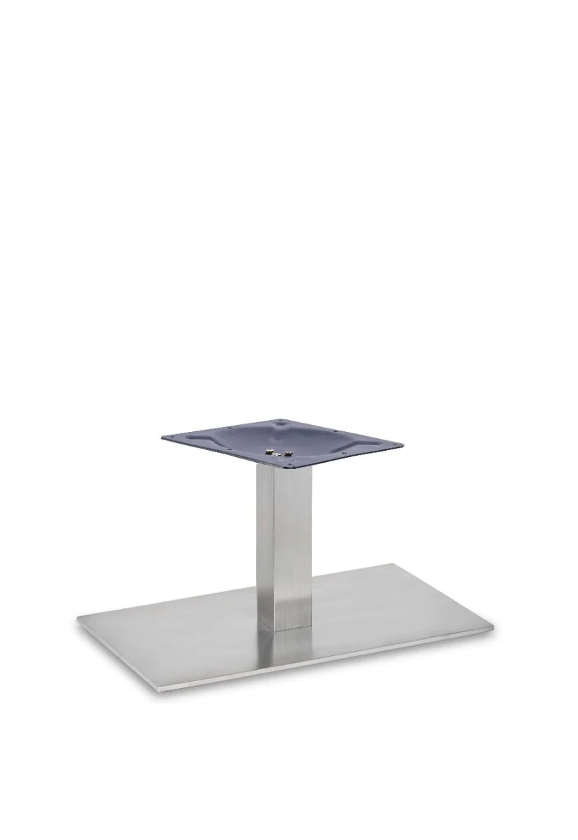 Profile Rectangle Single Pedestal St Ss Table Base - Profile - Rectangle Coffee SS (Square Tube) - view 1
