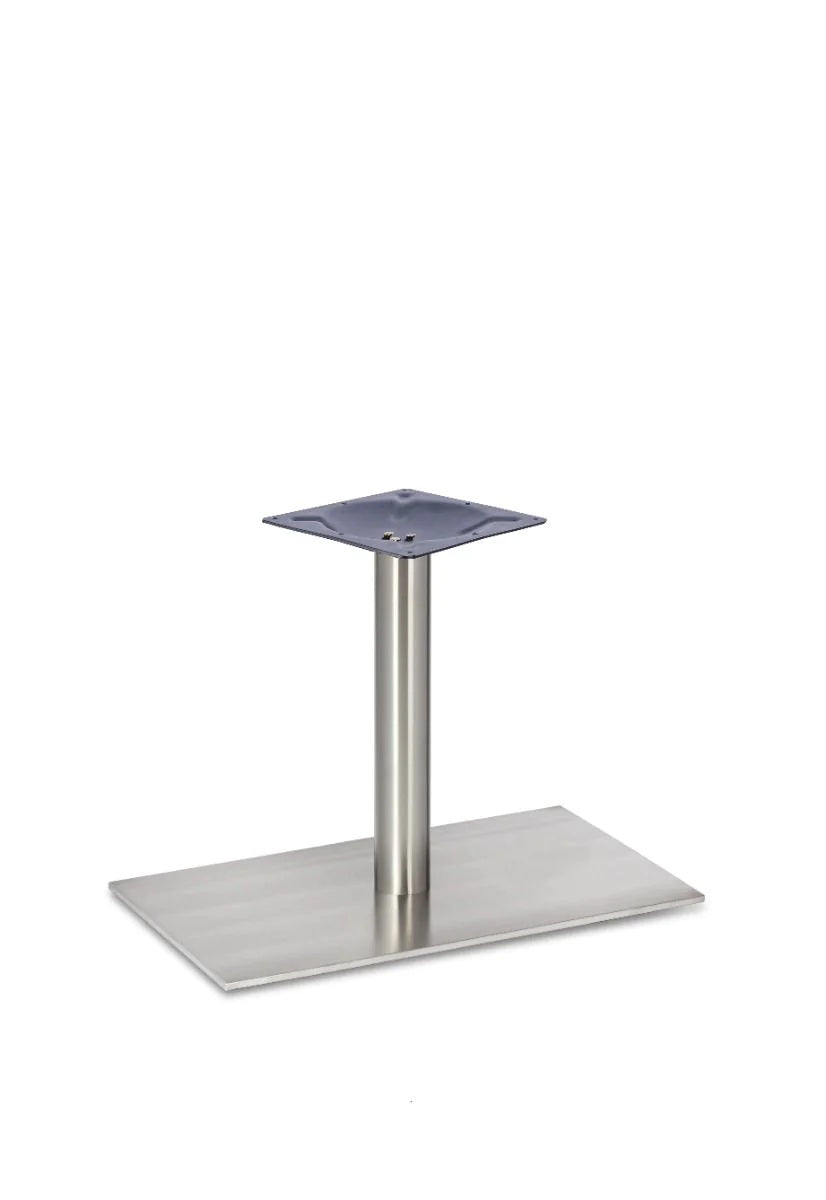 Profile Rectangle Single Pedestal Rt Ss Table Base - Profile - Rectangle Lounge SS (Round Tube) - view 1