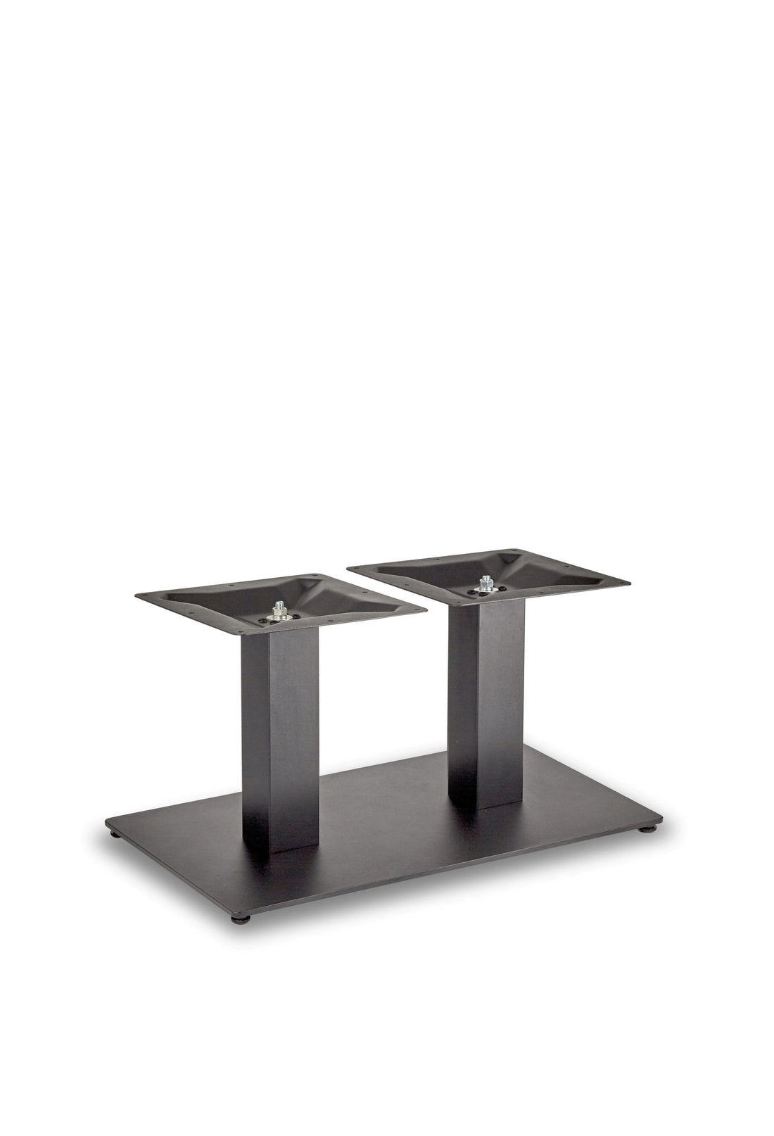 Profile Rectangle Twin Pedestal St Table Base - Profile - Rectangle Twin Pedestal Coffee (Square Tube) (Black) - view 1