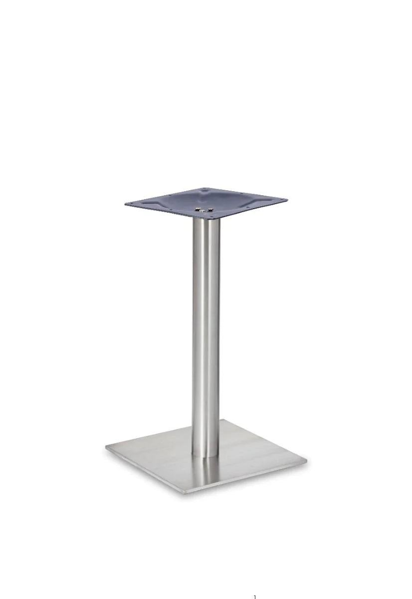 Profile Square Small Rt Ss Table Base - Profile - Square Small Dining SS (Round Tube) - view 1