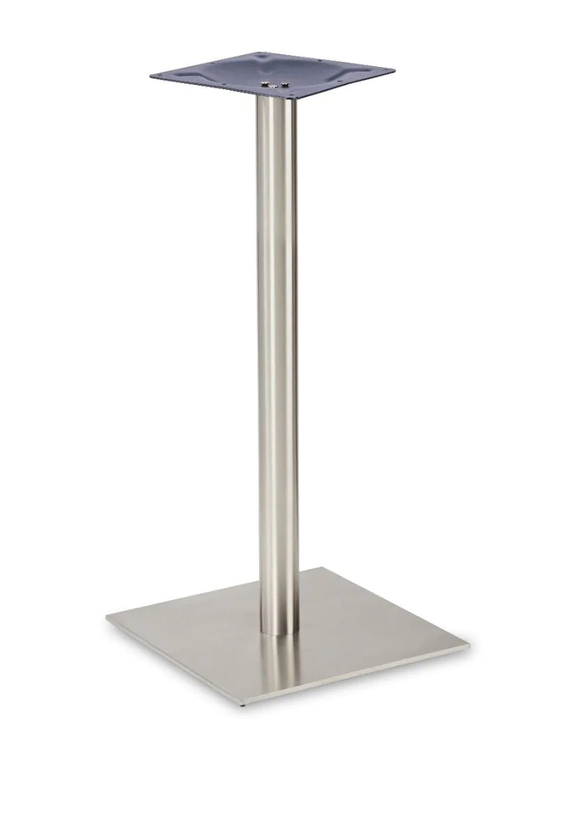 Profile Square Large Rt Ss Table Base - Profile - Square Large Poseur SS (Round Tube) - view 1