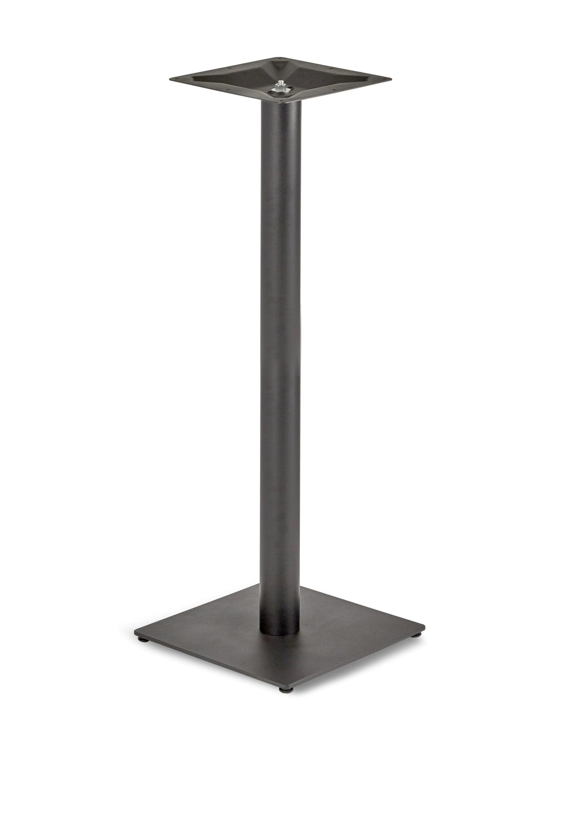 Profile Square Small Rt Table Base - Profile - Square Small Poseur (Round Tube) (Black) - view 1