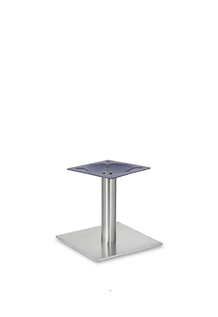 Profile Square Small Rt Ss Table Base - Profile - Square Small Coffee SS (Round Tube) - view 1