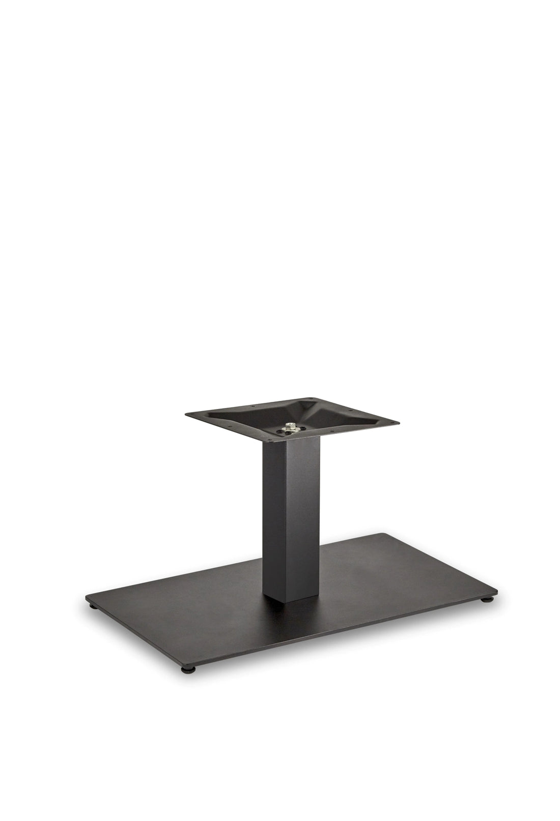 Profile Rectangle Single Pedestal St Table Base - Profile - Rectangle Coffee (Square Tube) (Black) - view 1