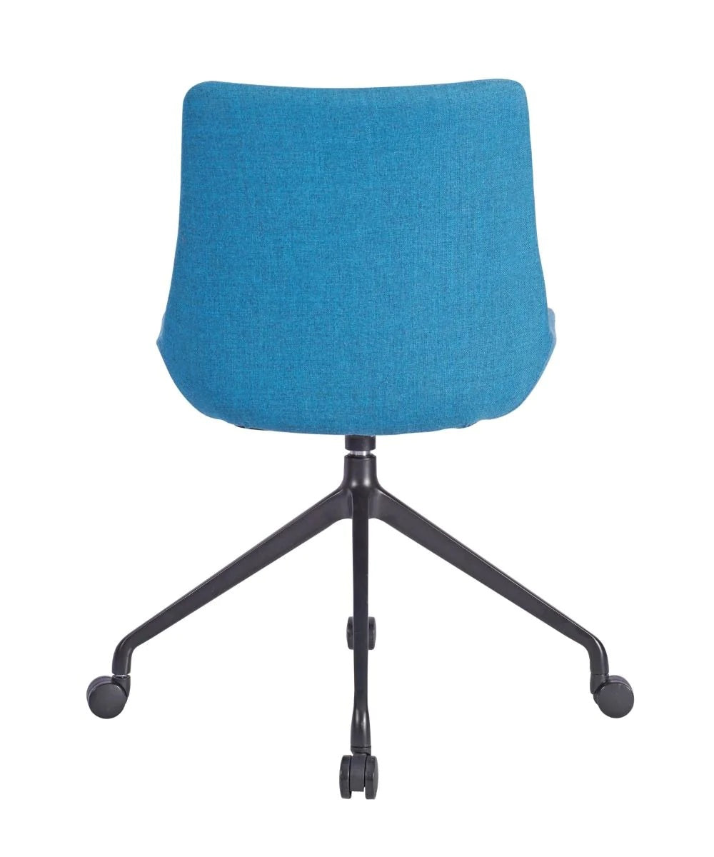 Brooklyn Manhattan Castor - Brooklyn Side Chair - Manhattan Base with Castors (Blk) - view 4