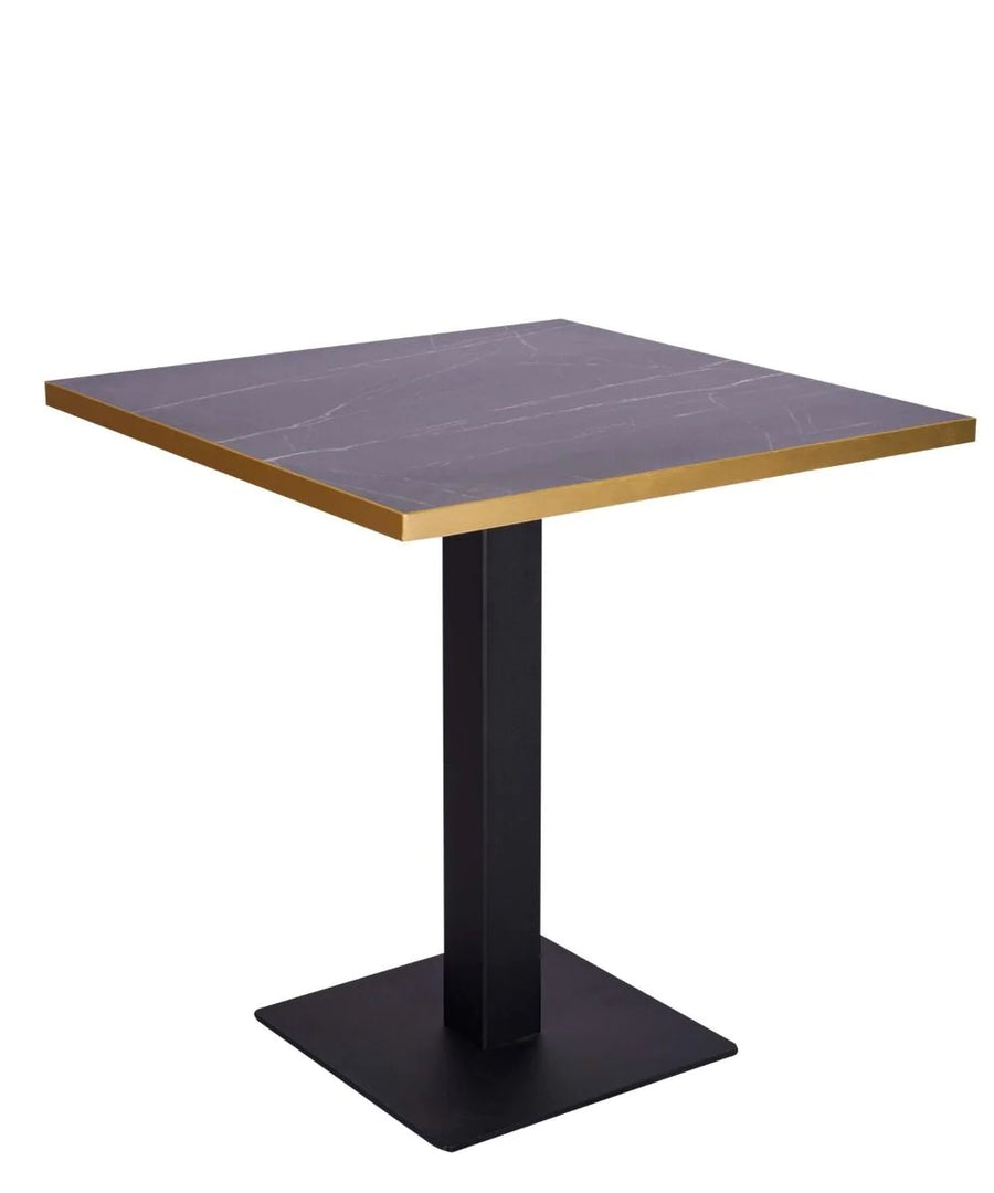 Egger Black Pietra Grigia Laminate Top - Gold Edge - Laminate Top SQ60 - Black Pietra Grigia (Gold Edge) - view 3