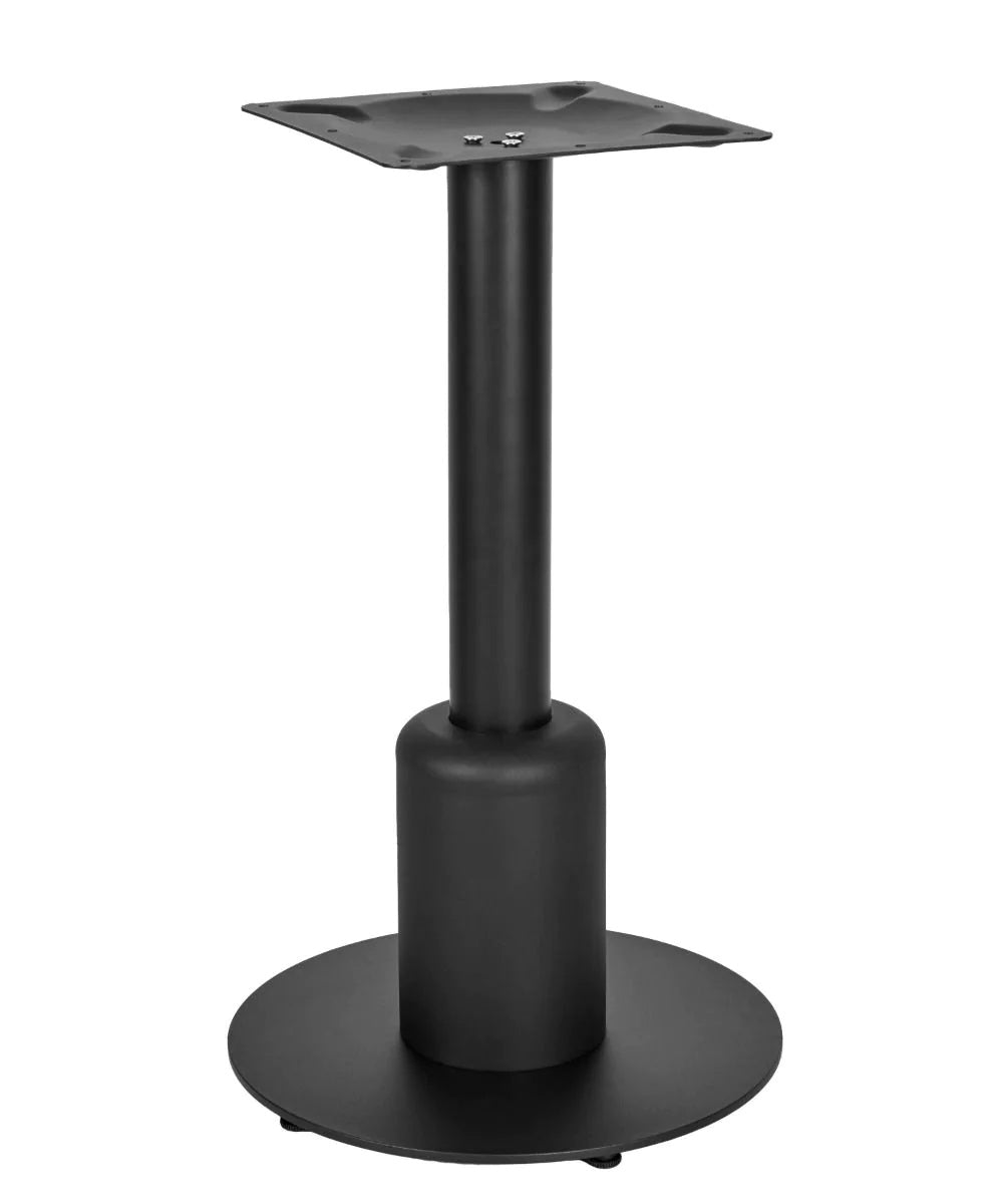 Titan Small All Black Table Base *3 Sleeve Height Options Available - Titan Small Base (Black) Dining (blk) 250mm Sleeve (Blk) - view 1