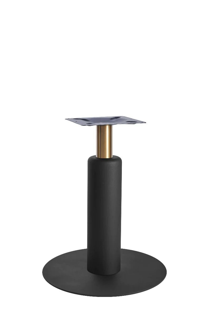 Titan Large All Black Table Base *3 Sleeve Height Options Available - Titan Large Base (Black) Dining (Brs) 540mm Sleeve (Blk) - view 1