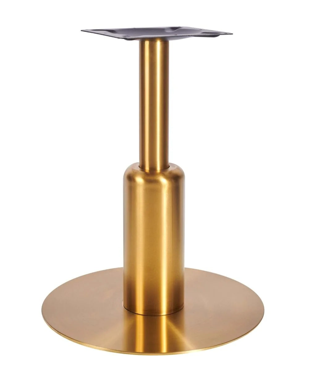 Titan Large All Brass Table Base *3 Sleeve Height Options Available - Titan Large Base (Brass) Dining 365mm Sleeve - view 1