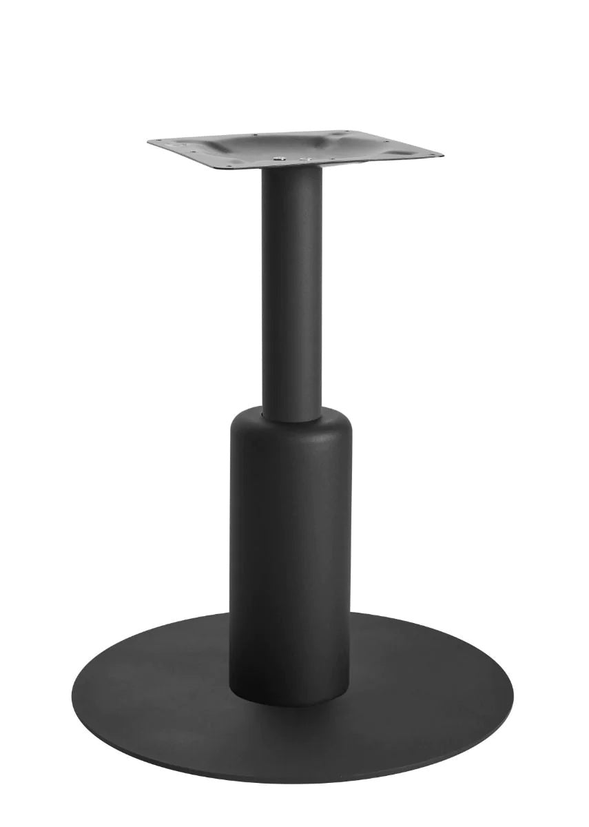 Titan Large All Black Table Base *3 Sleeve Height Options Available - Titan Large Base (Black) Dining 365mm Sleeve Black - view 1