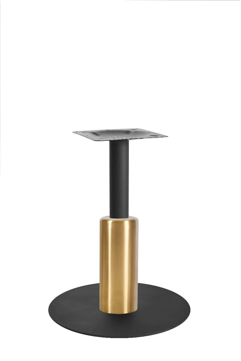 Titan Large All Black Table Base *3 Sleeve Height Options Available - Titan Large Base (Black) Dining (Blk) 365mm Sleeve (Brs) - view 1