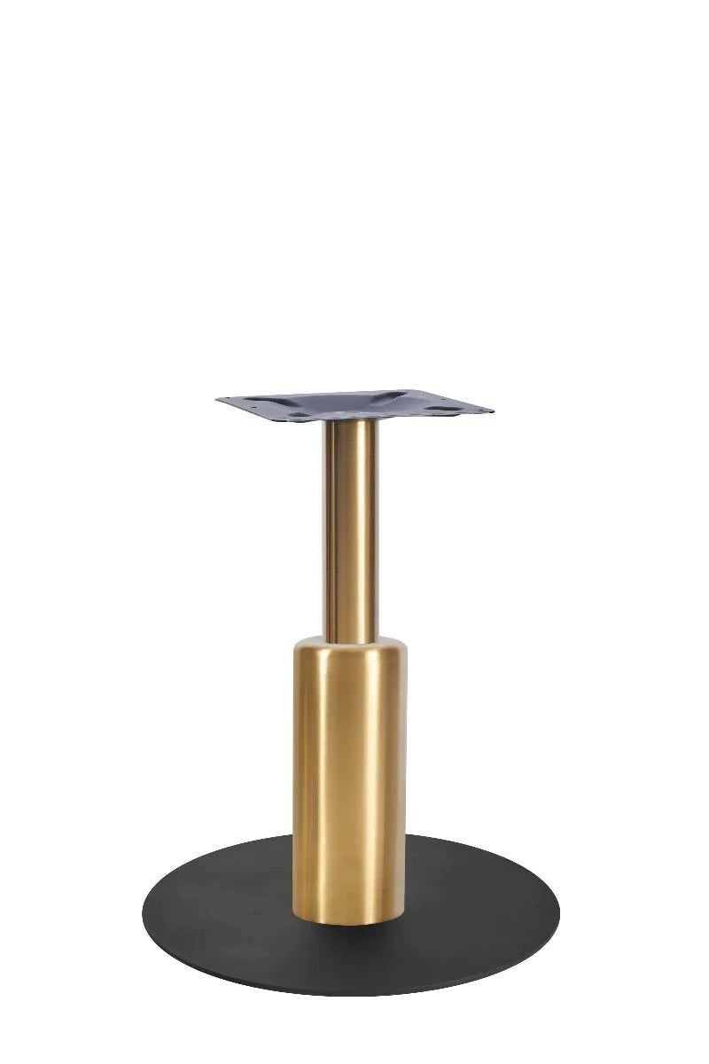 Titan Large All Black Table Base *3 Sleeve Height Options Available - Titan Large Base (Black) Dining (Brs) 365mm Sleeve (Brs) - view 1