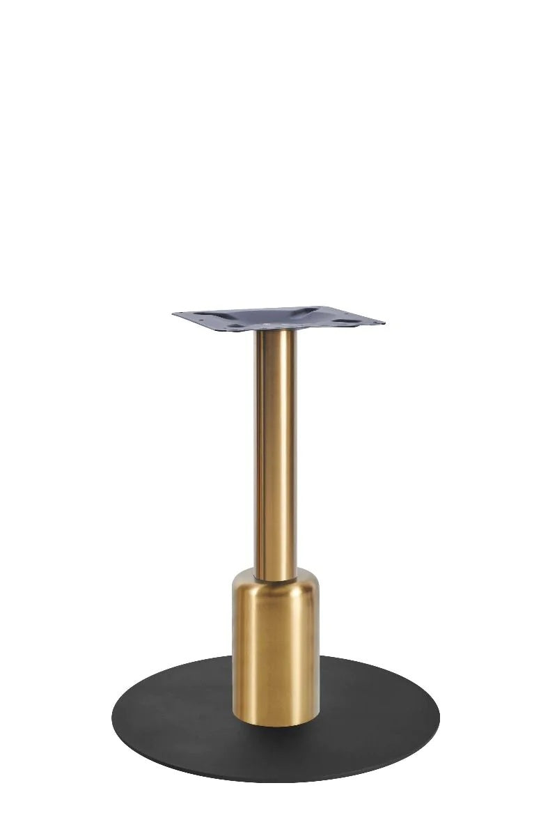 Titan Large All Black Table Base *3 Sleeve Height Options Available - Titan Large Base (Black) Dining (Brs) 250mm Sleeve (Brs) - view 1