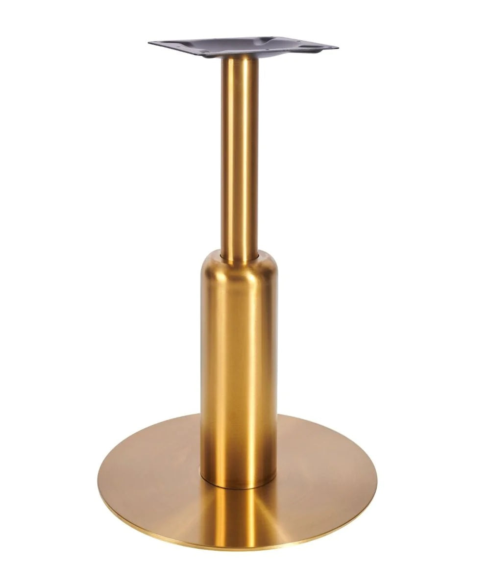 Titan Large All Brass Table Base *3 Sleeve Height Options Available - Titan Large Base (Brass) Poseur 540mm Sleeve - view 1