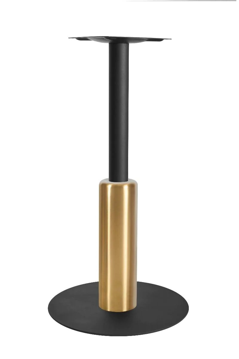 Titan Large All Black Table Base *3 Sleeve Height Options Available - Titan Large Base (Black) Poseur (Blk) 540mm Sleeve (Brs) - view 1
