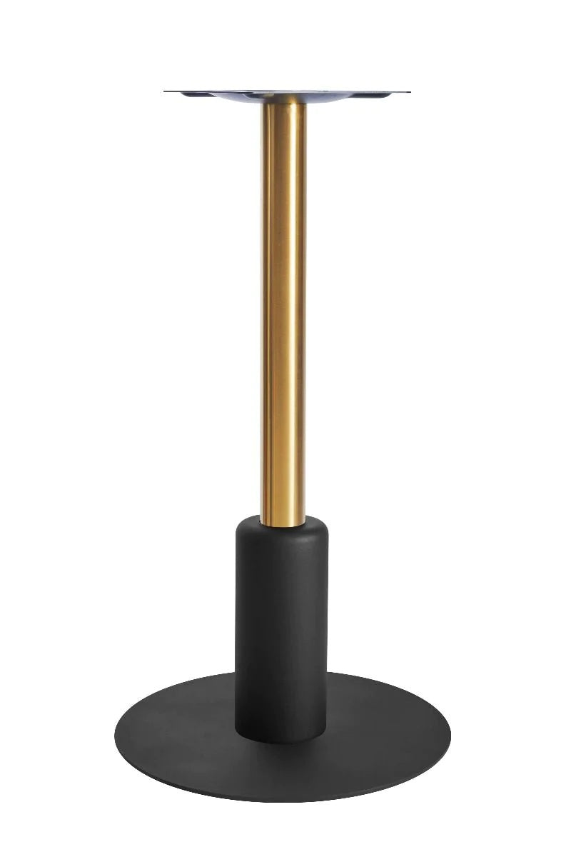 Titan Large All Black Table Base *3 Sleeve Height Options Available - Titan Large Base (Black) Poesur (Brs) 365mm Sleeve Blk - view 1