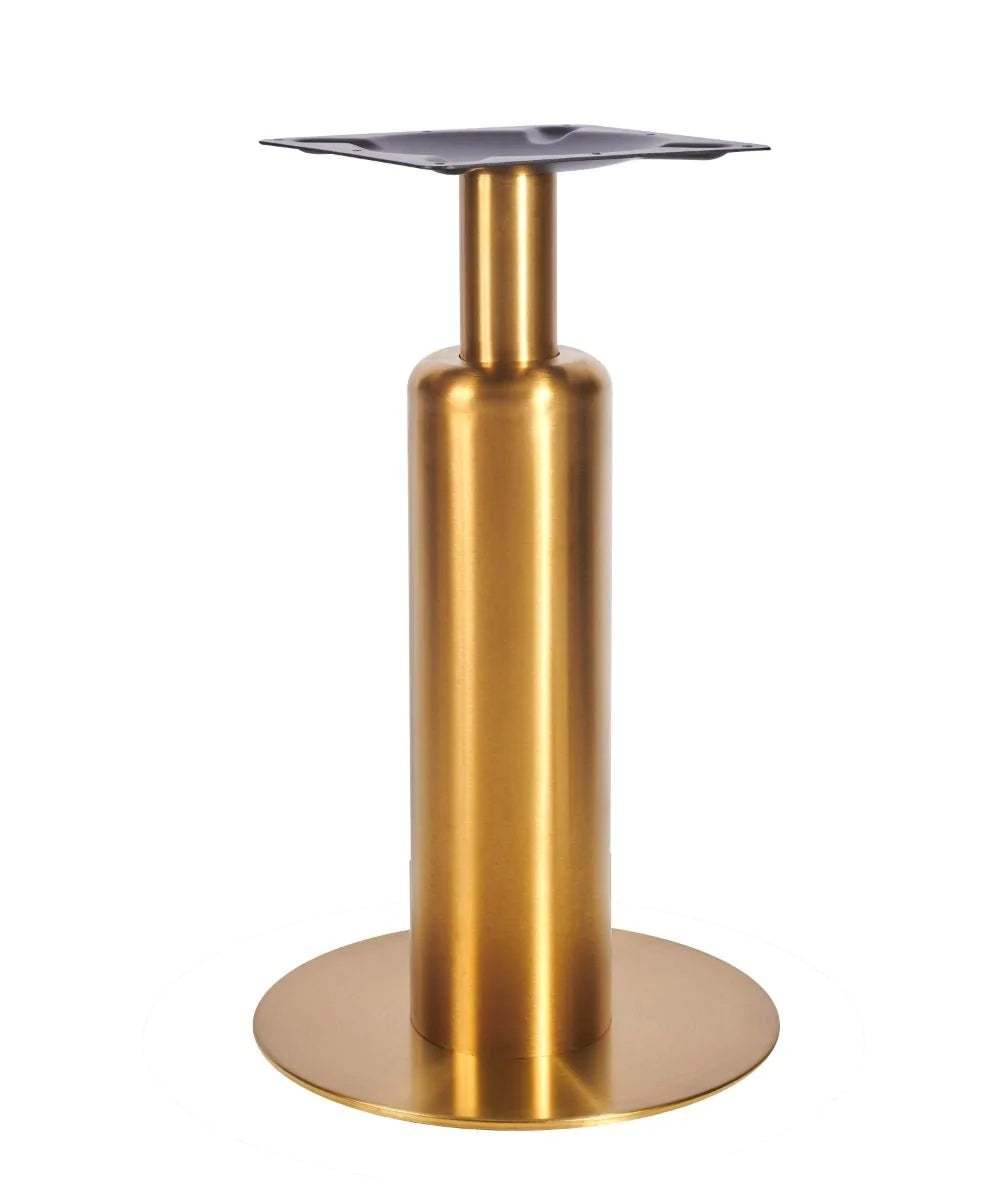 Titan Small All Brass Table Base *3 Sleeve Height Options Available - Titan Small Base (Brass) Dining 540mm Sleeve - view 1