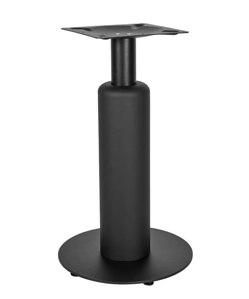 Titan Small All Black Table Base *3 Sleeve Height Options Available - Titan Small Base (Black) Dining 540mm Sleeve Blk - view 1