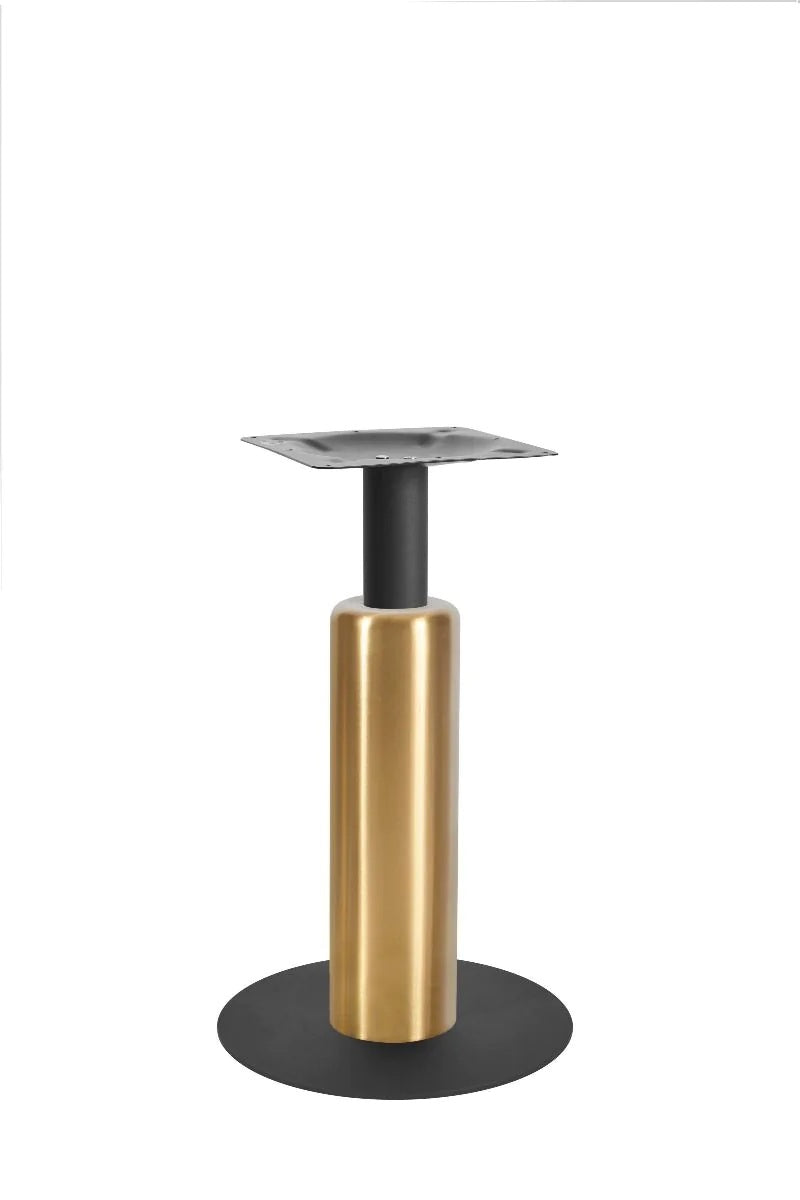 Titan Small All Black Table Base *3 Sleeve Height Options Available - Titan Small Base (Black) Dining (Blk) 540mm Sleeve (Brs) - view 1