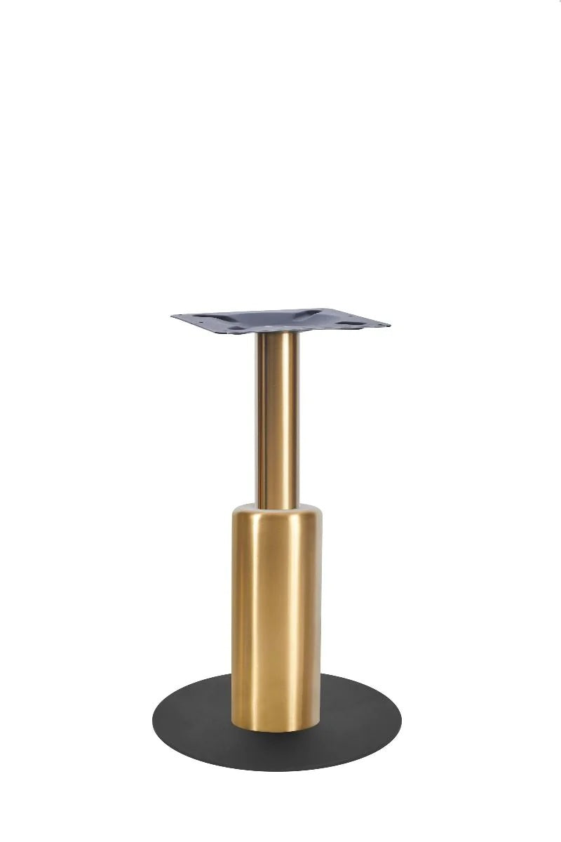 Titan Small All Black Table Base *3 Sleeve Height Options Available - Titan Small Base (Black) Dining (Brs) 365mm Sleeve (Brs) - view 1