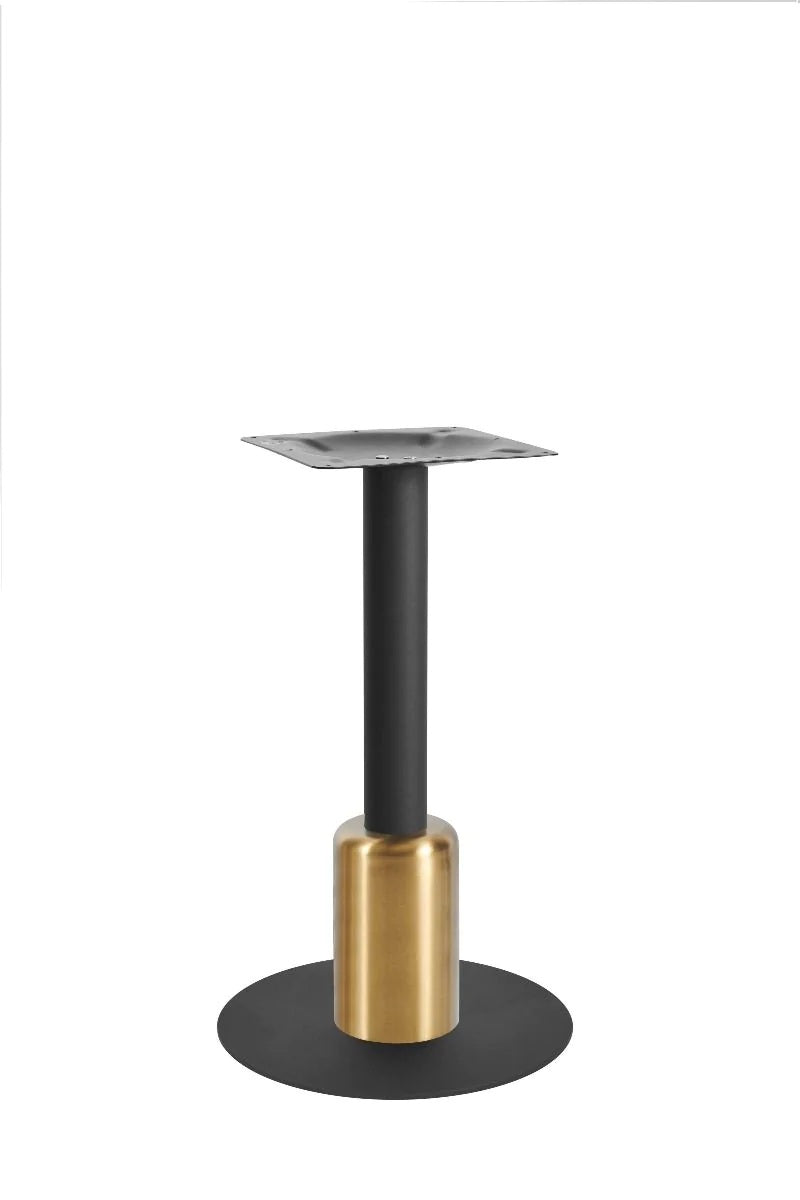 Titan Small All Black Table Base *3 Sleeve Height Options Available - Titan Small Base (Black) Dining (Blk) 250mm Sleeve (Brs) - view 1