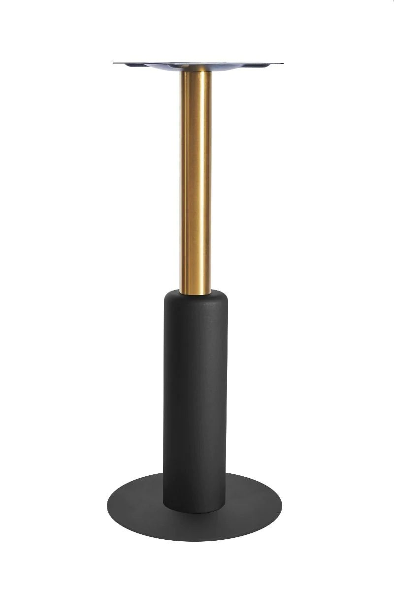 Titan Small All Black Table Base *3 Sleeve Height Options Available - Titan Small Base (Black) Poseur (Brs) 540mm Sleeve (Blk) - view 1