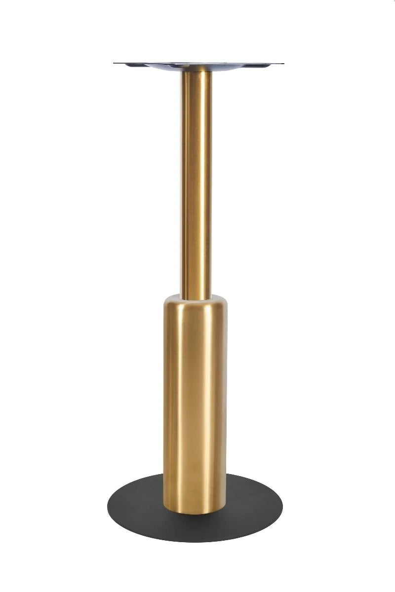 Titan Small All Black Table Base *3 Sleeve Height Options Available - Titan Small Base (Black) Poseur (Brs) 540mm Sleeve (Brs) - view 1