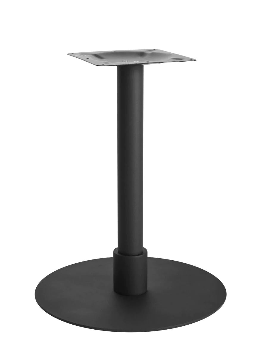 Atlas Large All Black Table Base *2 Sleeve Height Options Available - Atlas Large Base (Black) Dining (Blk) 120mm Sleeve (Blk) - view 1