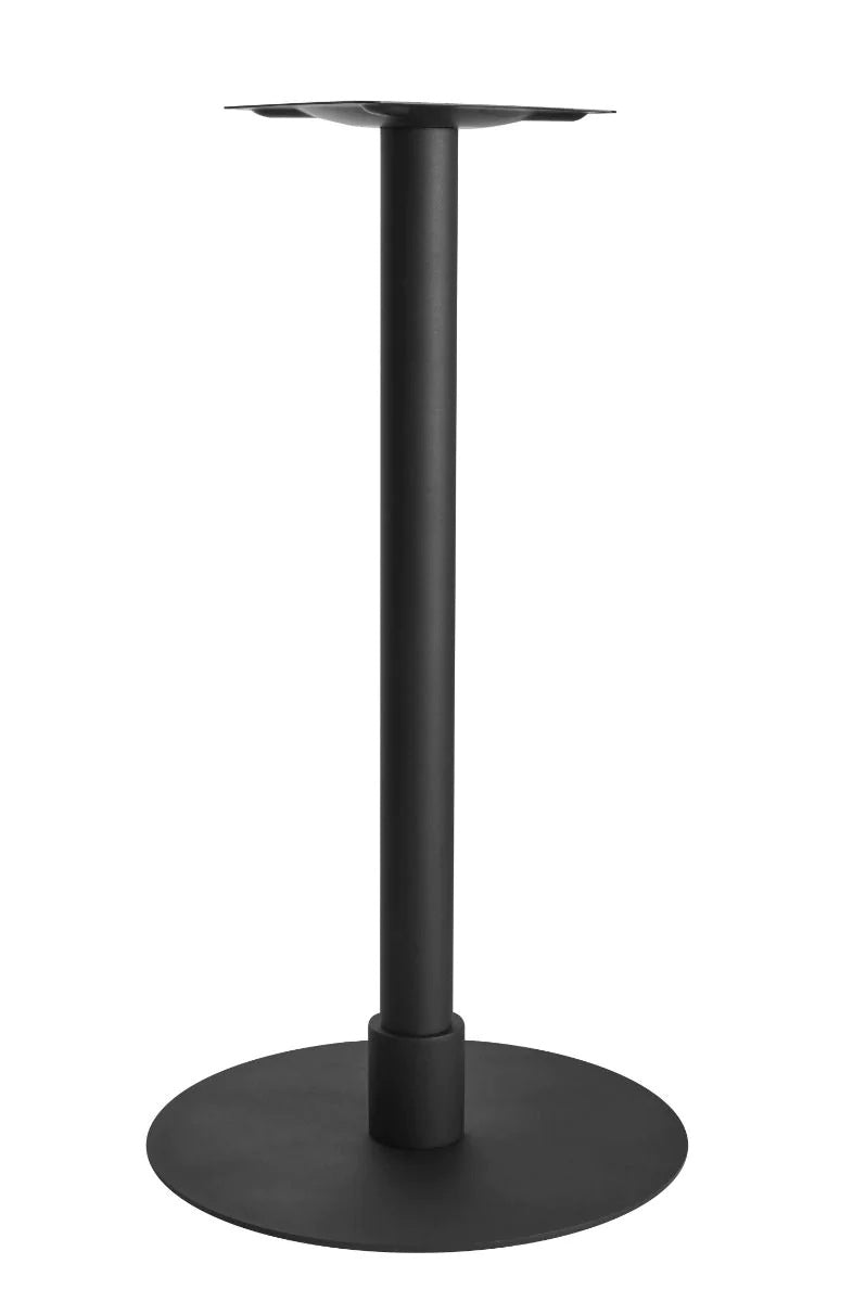 Atlas Large All Black Table Base *2 Sleeve Height Options Available - Atlas Large Base (Black) Poseur (Blk) 120mm Sleeve (Blk) - view 1