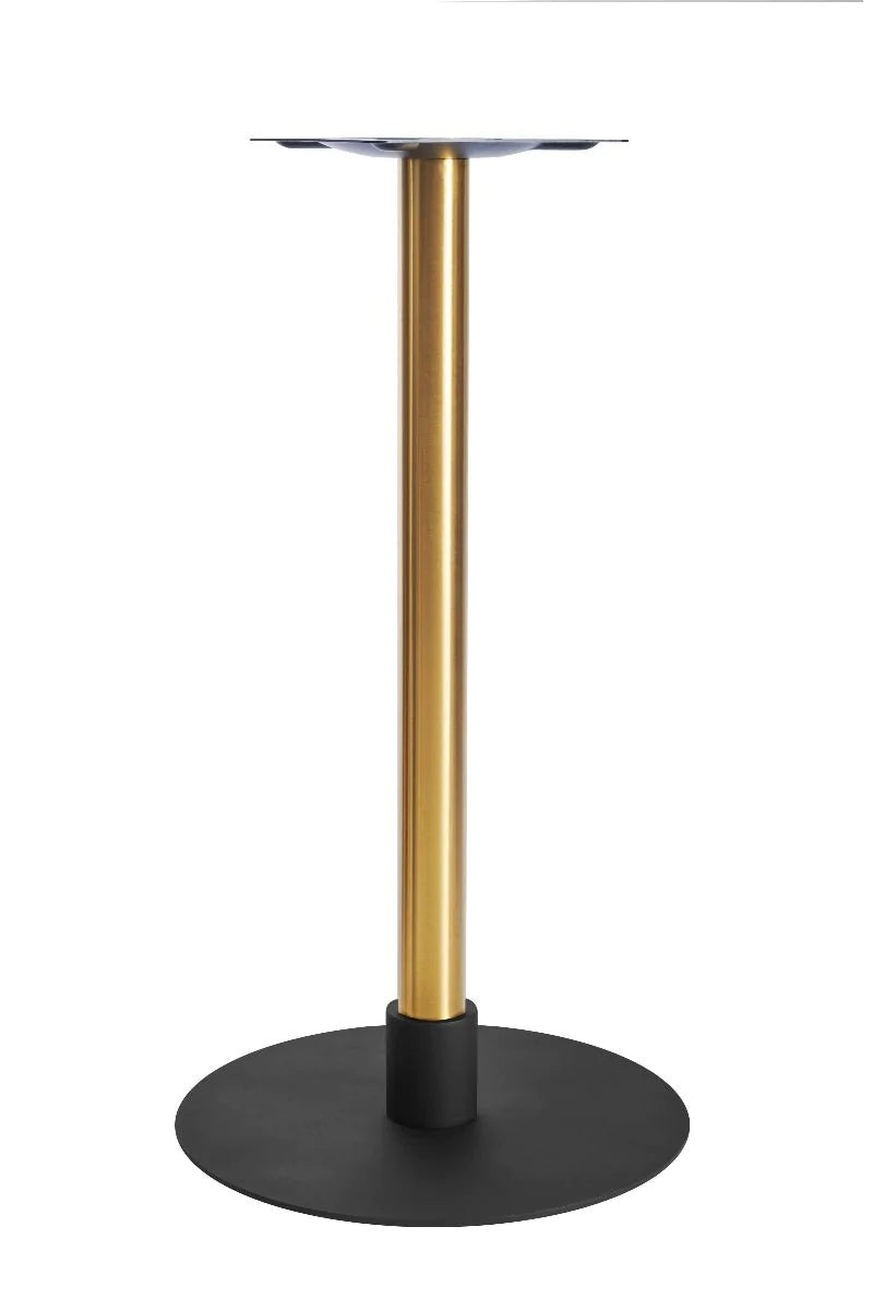Atlas Large All Black Table Base *2 Sleeve Height Options Available - Atlas Large Base (Black) Poseur (Brs) 120mm Sleeve (Blk) - view 1