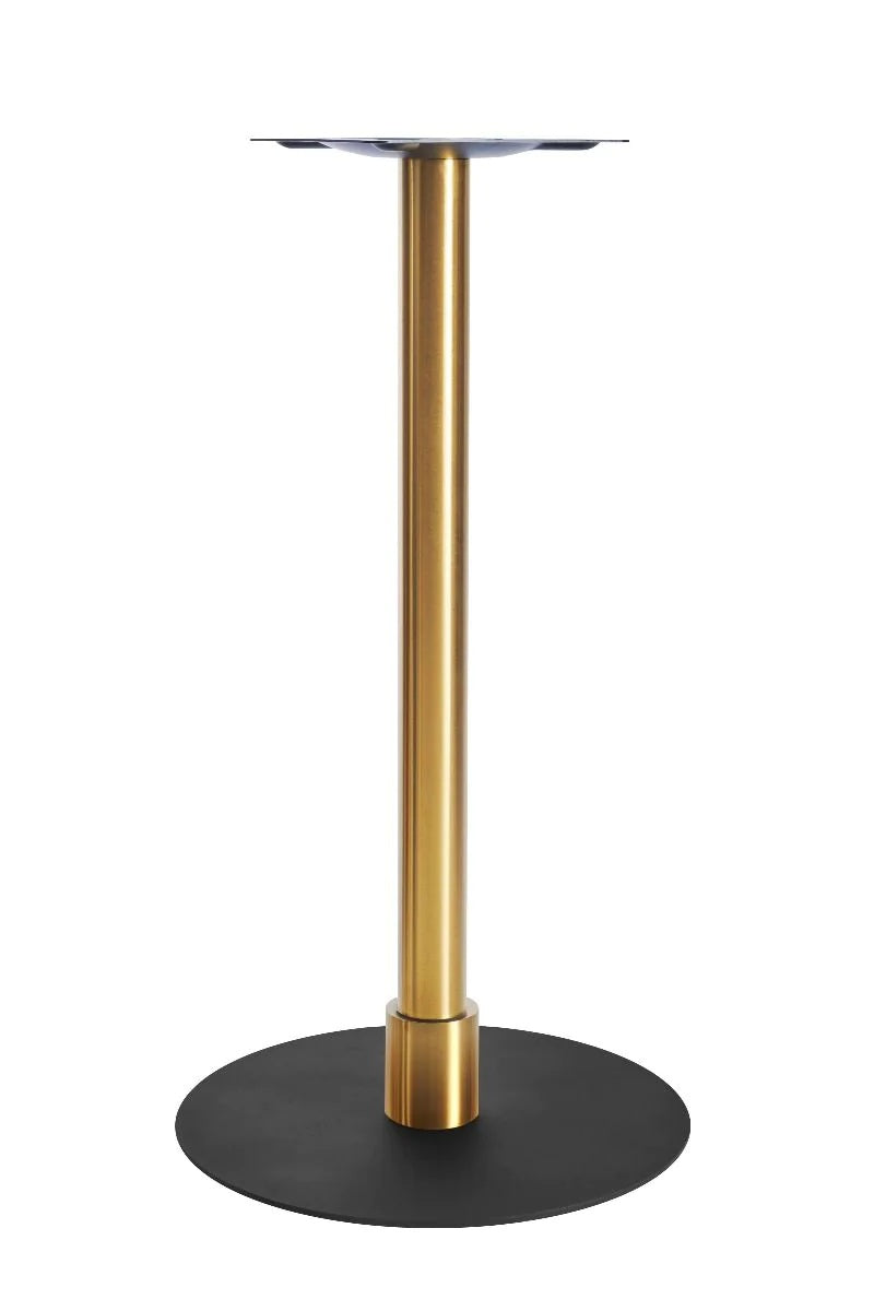 Atlas Large All Black Table Base *2 Sleeve Height Options Available - Atlas Large Base (Black) Poseur (Brs) 120mm Sleeve (Brs) - view 1