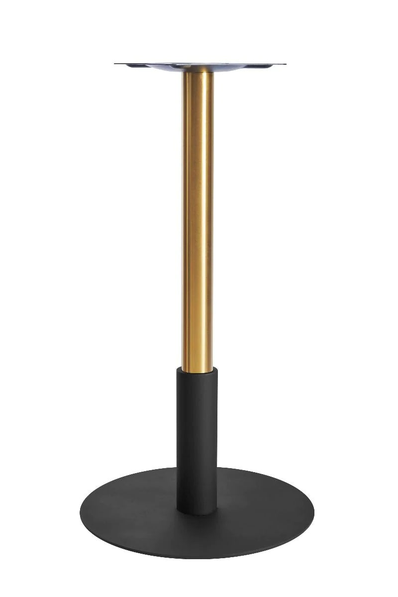 Atlas Large All Black Table Base *2 Sleeve Height Options Available - Atlas Large Base (Black) Poseur (Brs) 365mm Sleeve (Blk) - view 1