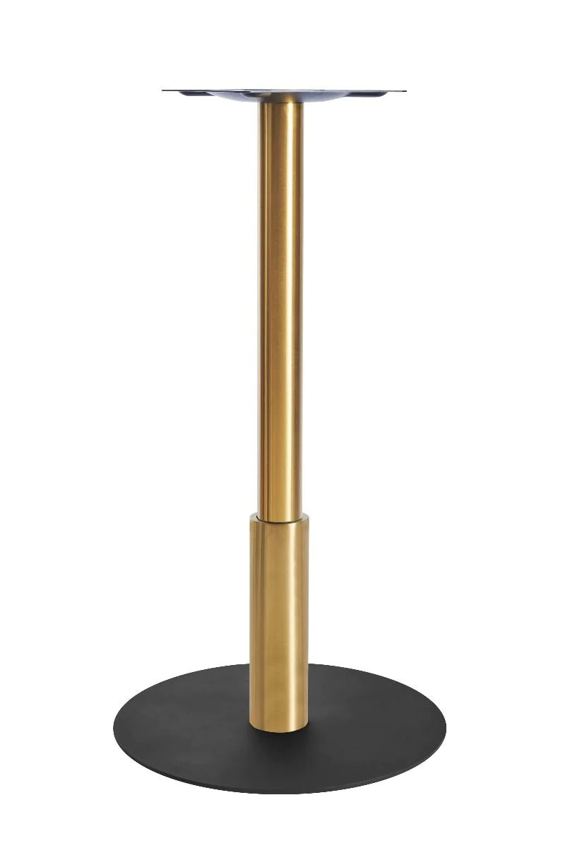 Atlas Large All Black Table Base *2 Sleeve Height Options Available - Atlas Large Base (Black) Poseur (Brs) 365mm Sleeve (Brs) - view 1