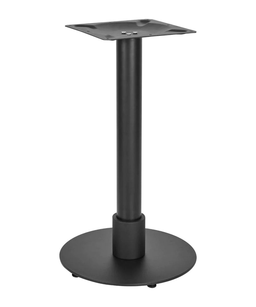 Atlas Small All Black Table Base *2 Sleeve Height Options Available - Atlas Small Base (Black) Dining (Blk) 120mm Sleeve (Blk) - view 1