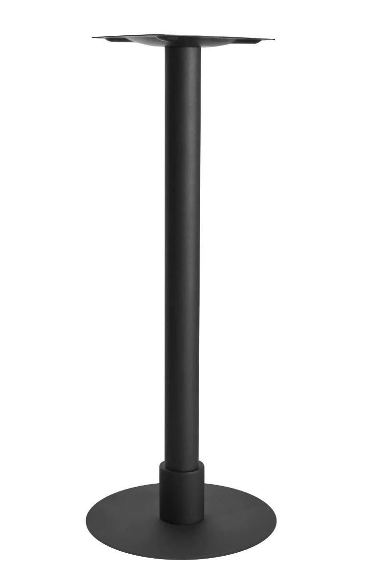 Atlas Small All Black Table Base *2 Sleeve Height Options Available - Atlas Small Base (Black) Poseur (Blk) 120mm Sleeve (Blk) - view 1