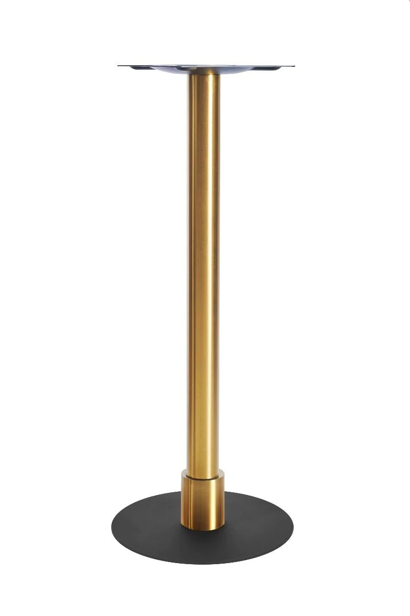 Atlas Small All Black Table Base *2 Sleeve Height Options Available - Atlas Small Base (Black) Poseur (Brs) 120mm Sleeve (Brs) - view 1