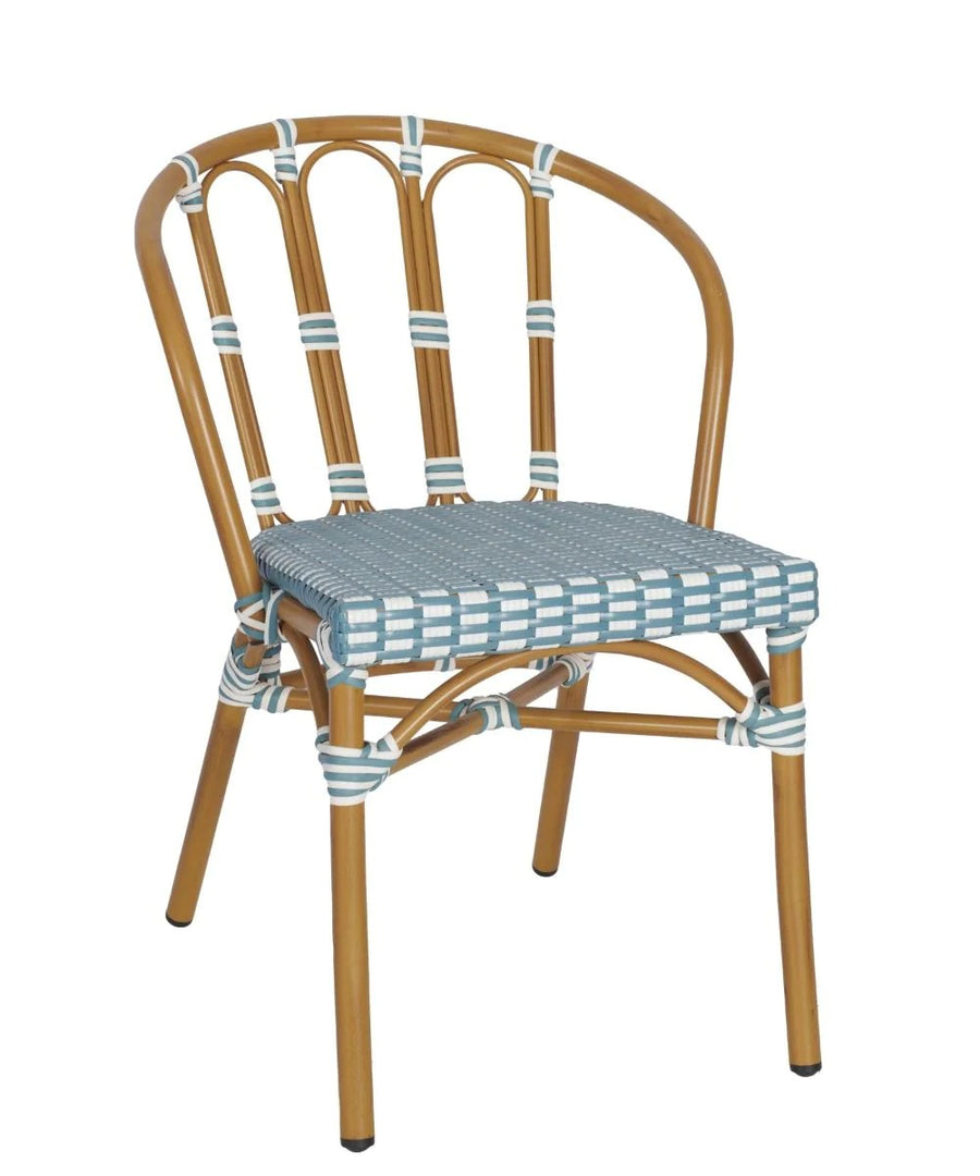 Bordeaux Side Chair - Bordeaux Side Chair (Blue & White) - view 1